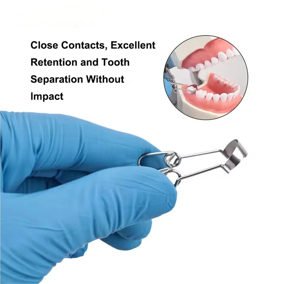Dental Sectional Contoured Metal Matrices Matrix with Springclip No.1.330 Band Resin Clamping/Seperating Ring Dentist Tools