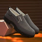 2026 New Men's Loafers Spring Large Size 39-48 Round-Toe Men's Moccasins Slip-On Mature Men's Shoes Simple Lightweight Casual Shoes