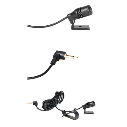 3.5mm Clip Jack Plug Mic Car Audio Microphone Stereo Mini Wired External Microphone For Auto DVD Radio 3m Long Professionals