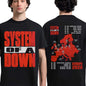 System Of A Down EU And UK Tour 2026 T-Shirt 100% Cotton Summer Men's and Women's T-Shirt Y2k Popular Tee Fans Gifts Shirt Tops