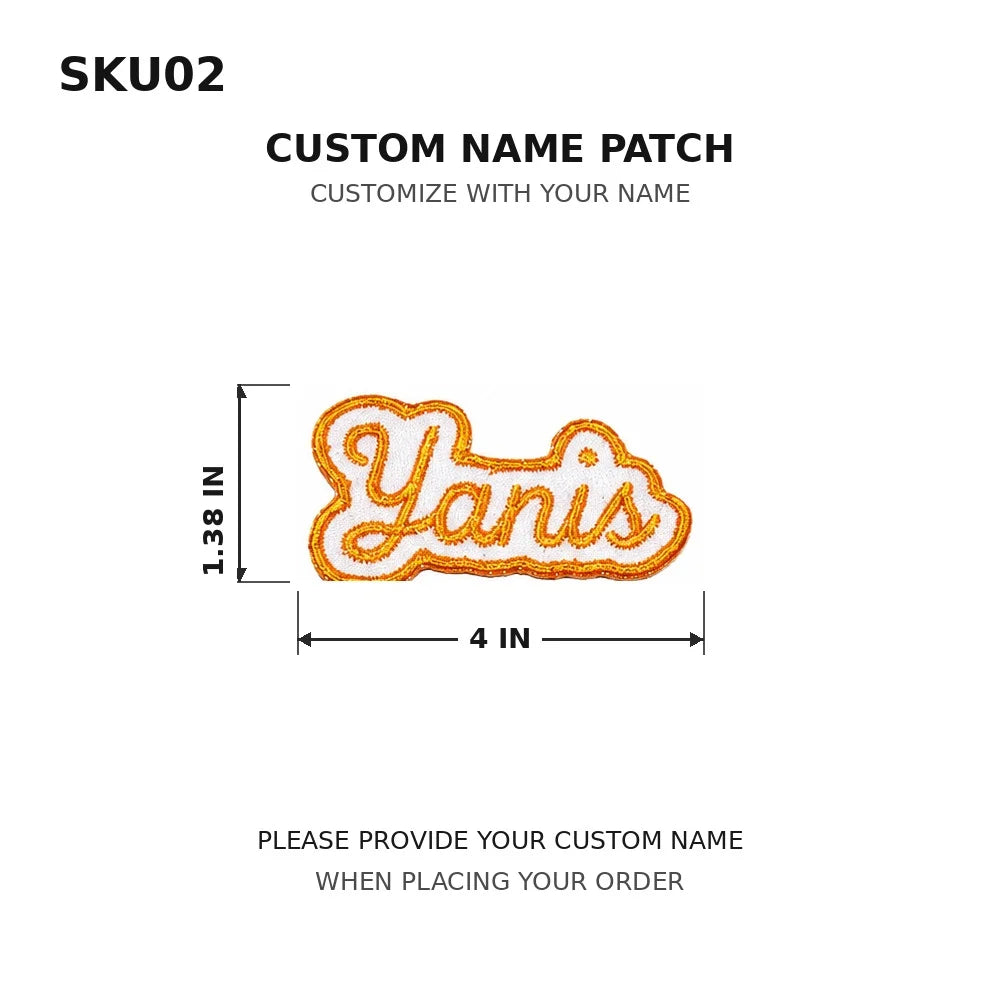 Customized Text Iron‑On Name Embroidered Patch Personalized Letter Applique Badge for Clothes Backpack Hat DIY Accessory