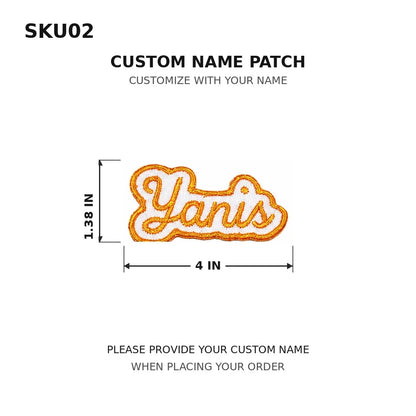 Customized Text Iron‑On Name Embroidered Patch Personalized Letter Applique Badge for Clothes Backpack Hat DIY Accessory