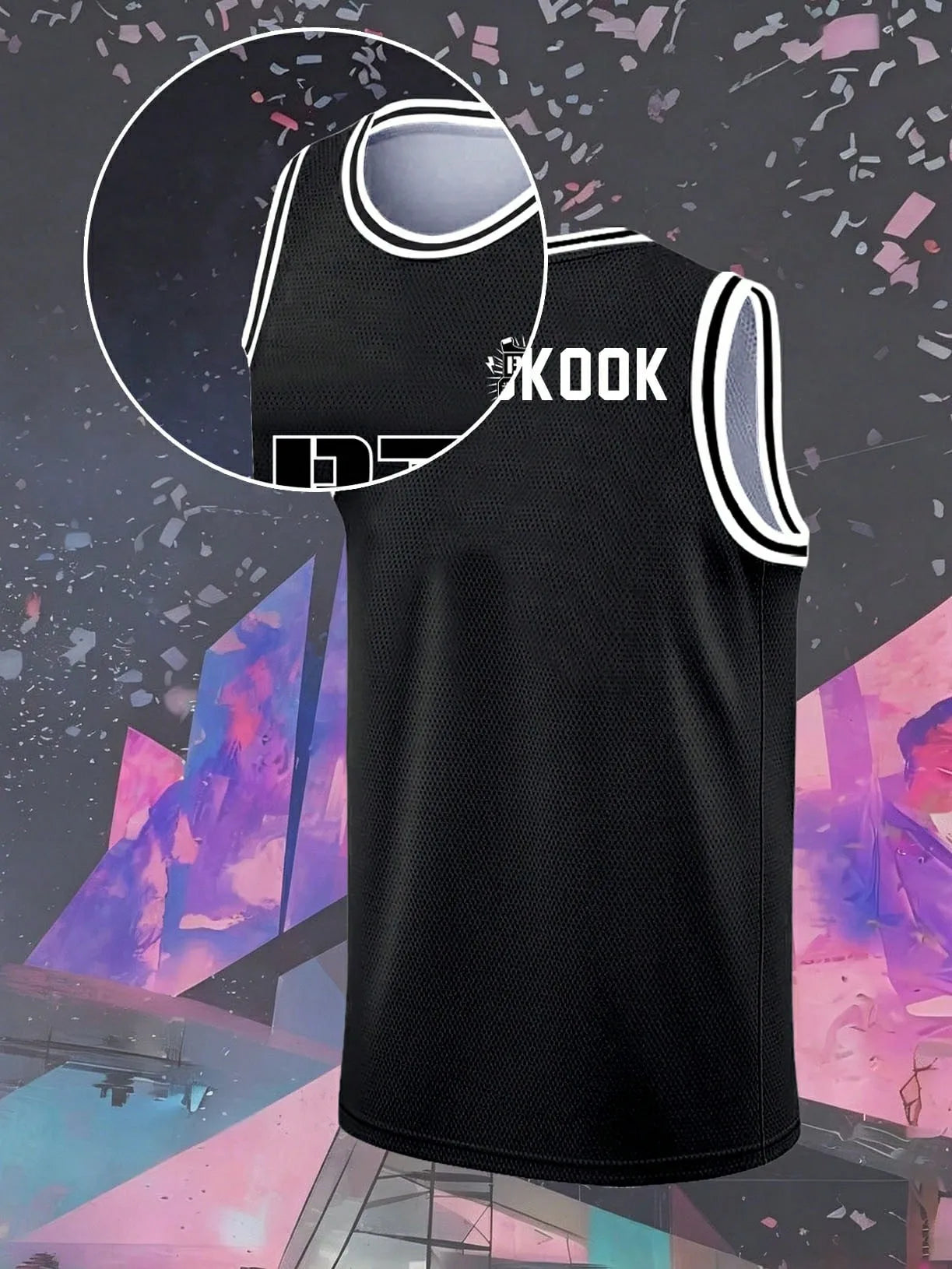 Men #92 Jersey Black Mesh Sleeveless Basketball Style Tank ARMY Fan Merch Casual Sport Streetwear Outfit