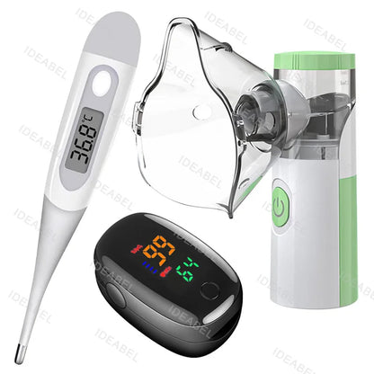 Mini Medical Nebulizer Handheld Nebulizers Ultrasonic Atomizers Portable Mute Asthma Inhaler for Adults Children Nebulizador