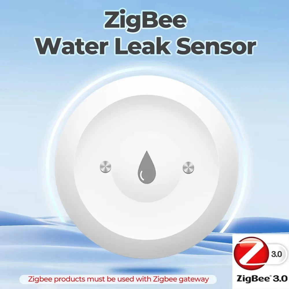 Support Tuya ZigBee Smart Water Leak Sensor Leakage Detector Flood Alarm Smart Auto Module App Monitor SmartLife Alexa Google