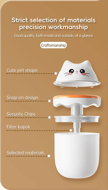 Cute Pet Humidifier Desktop Home Mini Spray Hydrator Atmosphere Night Light Office Creative Portable Cold Fog For Travel Bedroom