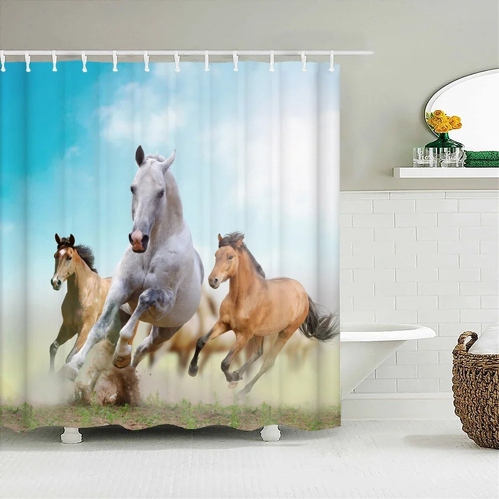 Cat shower curtains bathroom shower curtain Cute 3D fabric shower curtain with hooks funny waterproof shower curtain or Mat