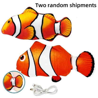 Fashion USB Charger Fish Interactive Electric Floppy Fish Cat Toy  Pet Cats Chew Bite Toys Pet Supplies Cats Dog Cat Toys Fish