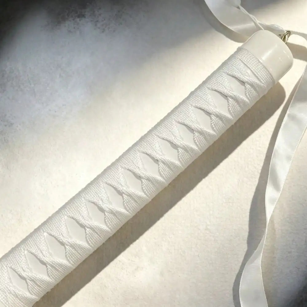 40inch 101cm Katana Sword Bleach Ichigo Zangetsu White Bankai Blade Wood Bamboo Japanese Samurai Anime Cosplay Prop Stand Belt Ribbon Set Real Size Otaku Collectible Gift Toy Display Bushido Ninja Knife Schwert Sabre