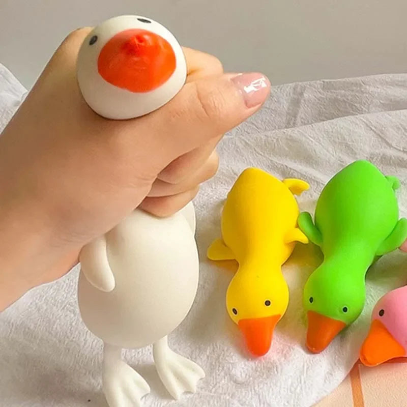Antistress Duck Squeeze Toys Goose Cute Kawaii Animals Vent Toys for Adults Decompression Stretch Toys