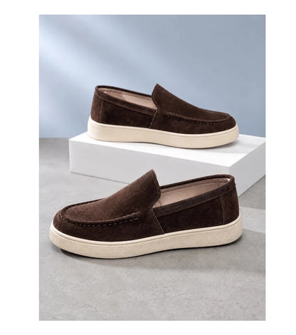 Summer Men's Casual Shoes Comfortable Platform Designer Loafers For Men Moccasins Breathable Slip-on Shoes Man Flat Office Shoes