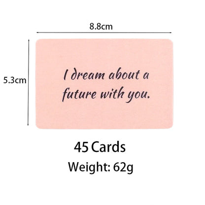 45pcs Twin Flame Love Notes Oracle Cards - 10.3×6cm Fortune Telling Deck Relationship Insights Table Board Game for Parties