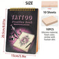 SUANGL Tattoo Practice Skin Book Set-10 Sheets of 1mm Double-side Skin Suitable for Beginners and Studio Students To Practice