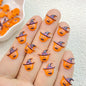 50Pcs New Cute Resin Mini Halloween Ghosts Animals Series Flat Back Manicure Parts Embellishments For Hair Bows
