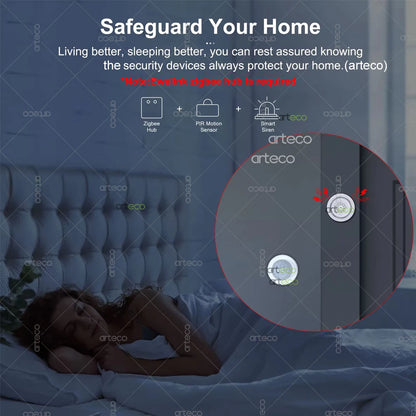 Ewelink Zigbee PIR Motion Sensor Human Body Movement Wireless Infrared Detector Smart Home Security Works With Alexa Google Home