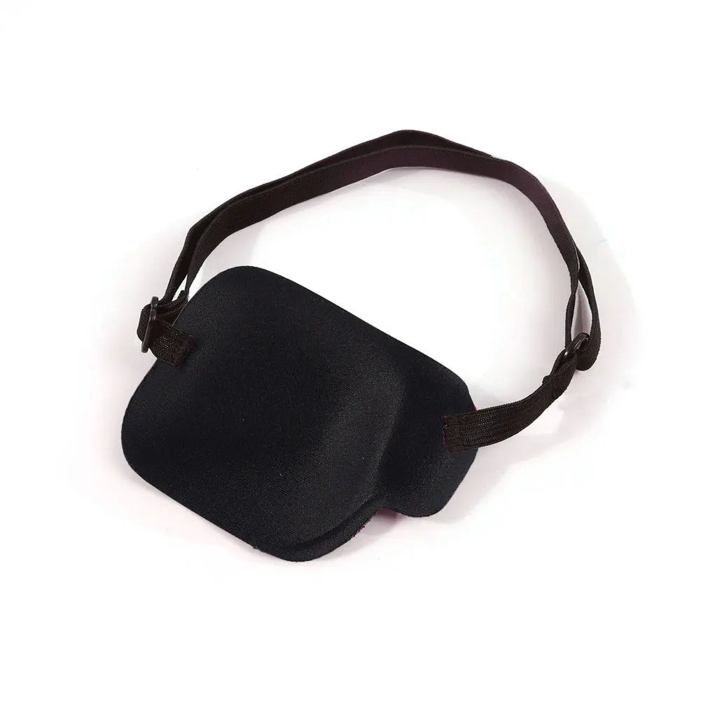 1PCS Black Single Eye Patch Adjustable 3D Foam Groove Eyeshades For Lazy Eyes Medical Use Concave Eye Patch