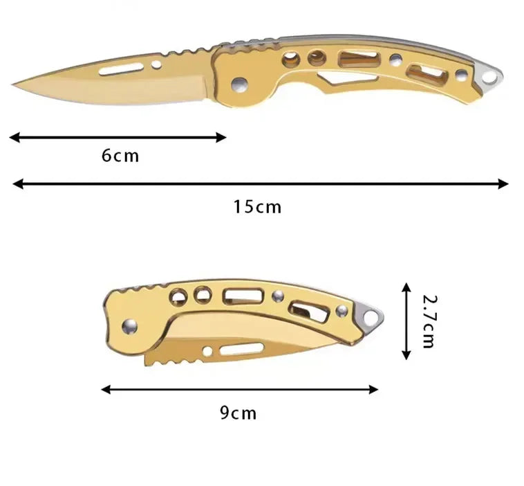 NEW Stainless Steel Folding Knife With Keychain Outdoor Carrying Knife Sharp Pocket Knife Fruit Knife Folding Knife Outdoor Tool