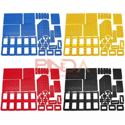 120PCS Parti tecniche fai da te 6 colori Liftarm Mattoni da costruzione spessi Blocchi Set di accessori Braccio Fascio Meccanico