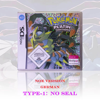 NOE Version Pokémon Platin-Edition New Sealed Package DS Video Game Card With Box and Manuals For DS 2DS 3DS Console