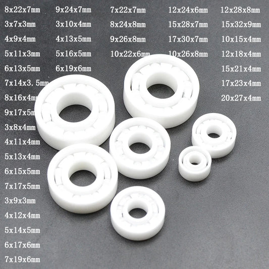 ZrO2 Full Ceramic Ball Bearing Zirconia Bearings Good Quality Zirconia Bead Inner Diameter Bearing 8x22x7 5mm 6mm 7mm 8mm 3x8x4m