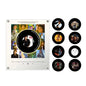 Creative Vinyl Music Player Fridge Magnet Decor,with 9Pcs NFC Rotating Disc Cards ,NFC Sensing Vinyl Song Player Night Light