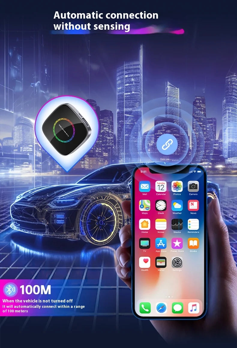 3in1 Ai Box 4G For apple android auto wireless carplay adapter Adaptor For netflix Youtube 4k Ai Box android 13 8+128G WIFI