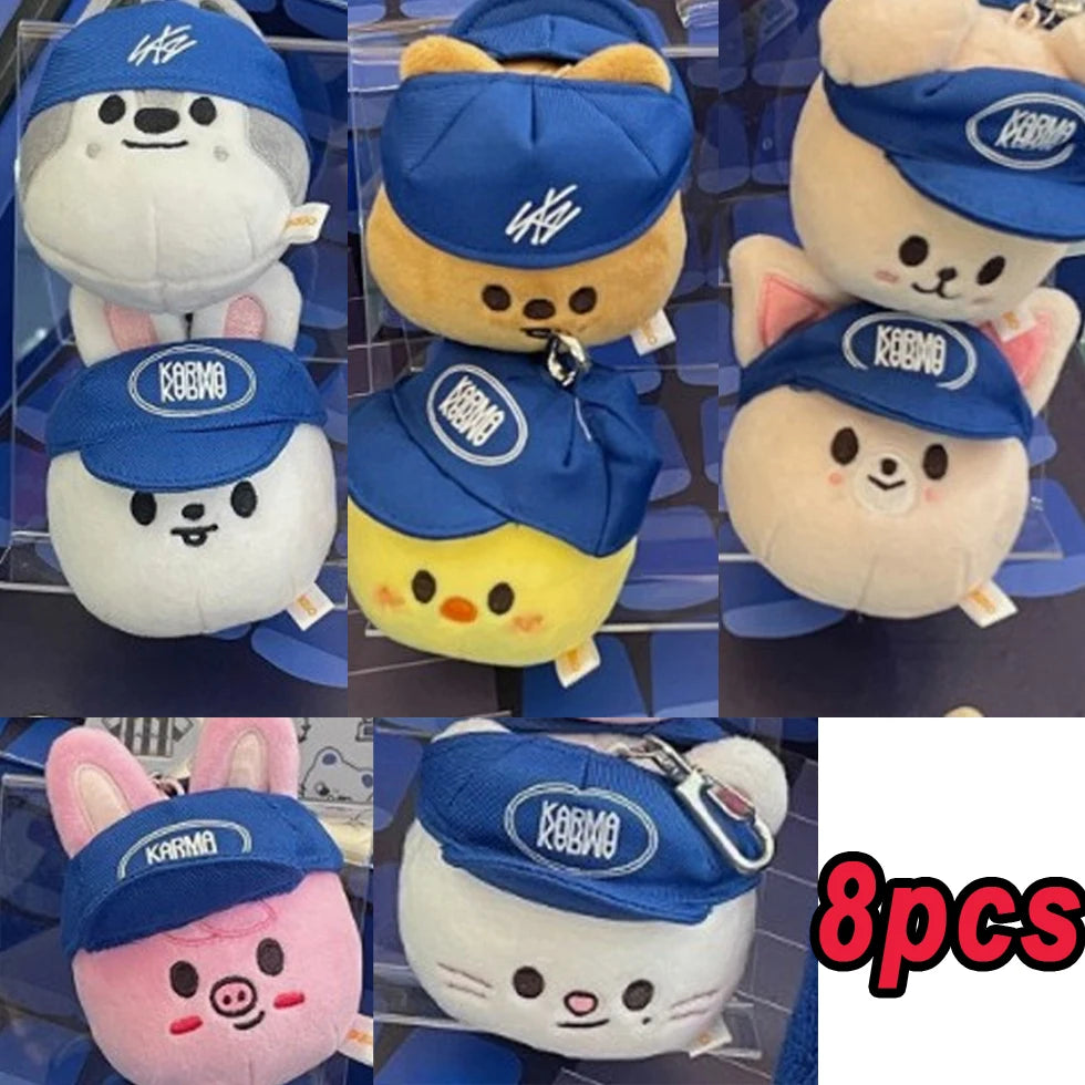 Skzoo Karma Keychain Plush Toys Fans Animals Stuffed Plushies Doll Kawaii Companion for Kids Adults Fans Gift Room Decor Gift
