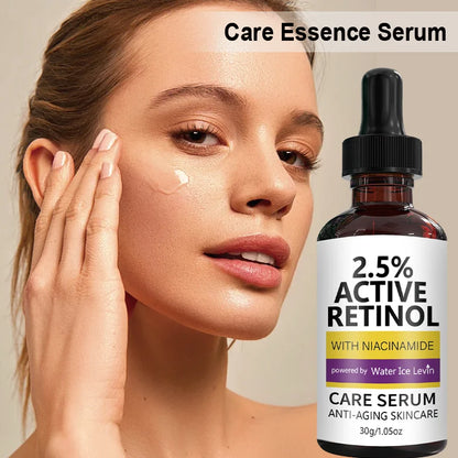 2.5% Active Retinol Care Serum - Anti-Aging, Moisturizing, Brightening with Niacinamide & Kojic Acid