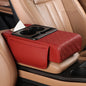 Car Armrest Box Multifunctional Thicken Height Pad Arm Rest Cushion with Pocket Tissue Cup Holder PU Elbow Support Height Pad