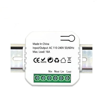 ZigBee Socket Switch Tiny Module Smart App Energy Monitor Timer 16A Overload Protect Supports Google Home Alexa