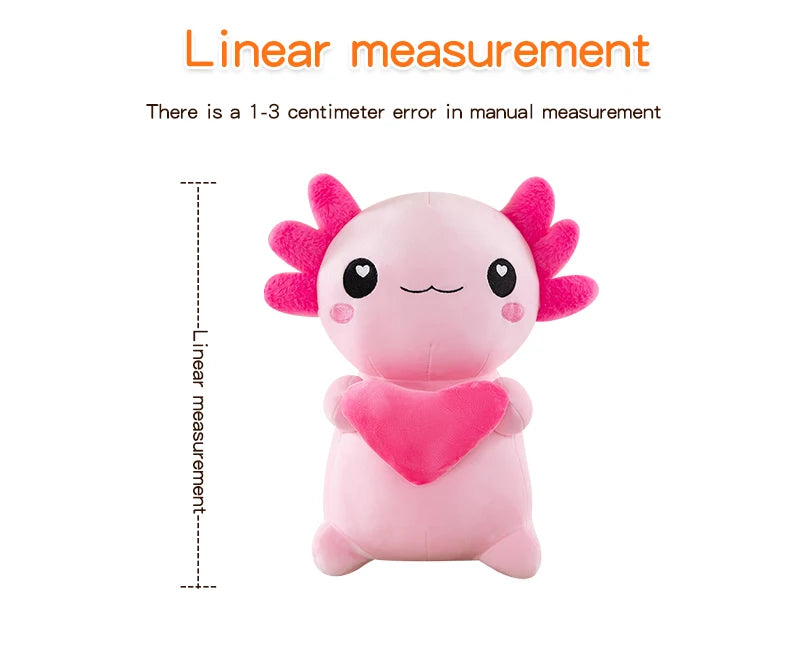 Cross-Border New Model of Axolotl Plush Toy in Four Colors, Cross-Border Hexagonal Dinosaur Toy, Soft Axolotl for Couples