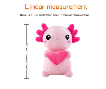 Cross-Border New Model of Axolotl Plush Toy in Four Colors, Cross-Border Hexagonal Dinosaur Toy, Soft Axolotl for Couples