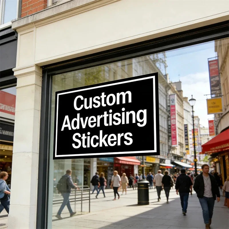 Custom Advertising Stickers Personalized Business Logo Window Decal Custom Brand Promotional Sticker Store Glass Window Sign