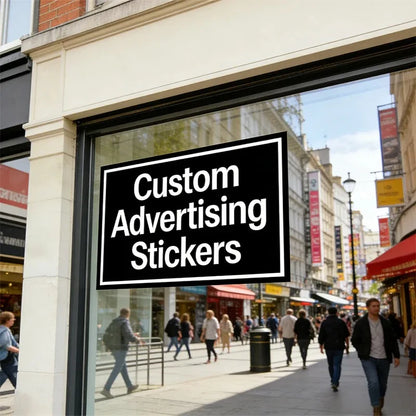 Custom Advertising Stickers Personalized Business Logo Window Decal Custom Brand Promotional Sticker Store Glass Window Sign