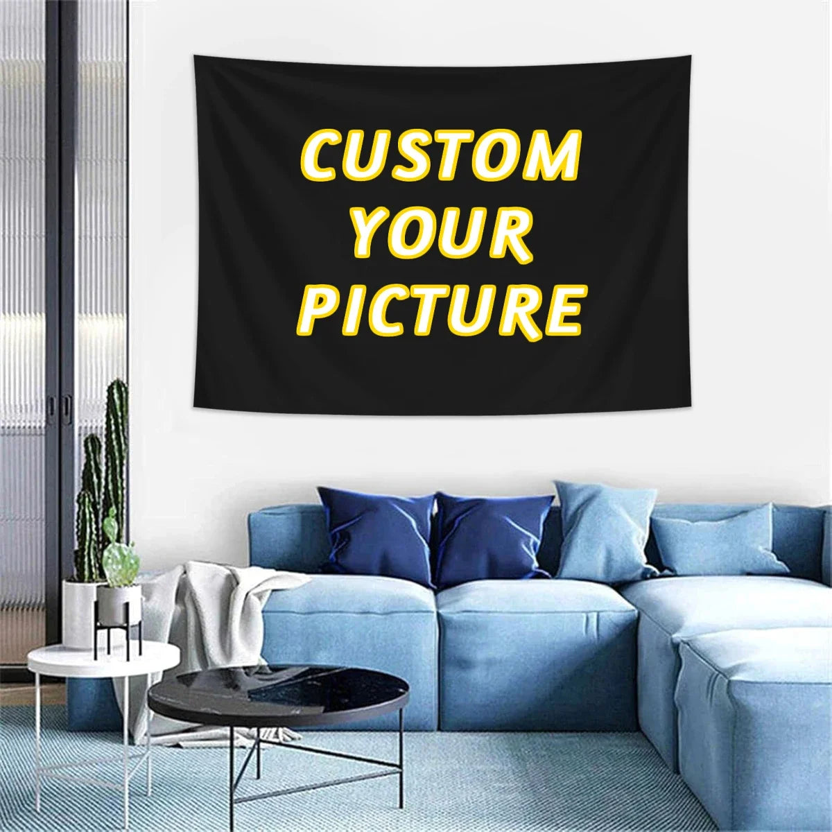 Chic DIY 1pc Customized Tapestry Photo Banners and Logo Backgrounds Banner Decorations Posters Christmas Gift Background Decor