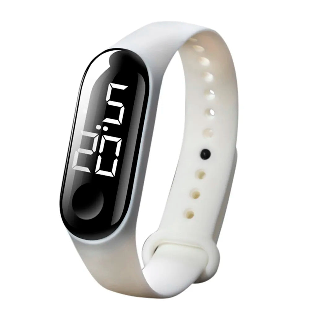 Man Woman LED Electronic Sport Watch Luminous Sensor LED Student Adult Couple Electronic Watch With Shell Adjustment Watch