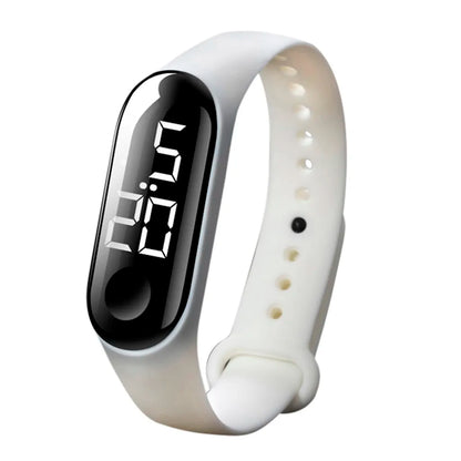 Man Woman LED Electronic Sport Watch Luminous Sensor LED Student Adult Couple Electronic Watch With Shell Adjustment Watch