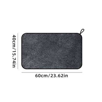 2pc Absorbent Microfiber Cleaning Cloth - Soft, Durable & Quick-Dry Towel for Cars, Home, and Bathroom Use