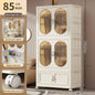 Foldable Baby Closet Plastic Infant Wardrobe Children's Clothing Storage Cabinet for Home Bedroom No Installation Needed