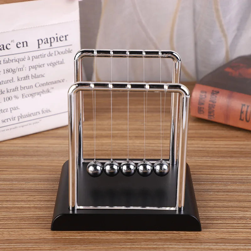 Newton's Cradle Desk Table Decor Metal Pendulum Ball Steel Balance Ball Newton Ball Physics Science Pendulum