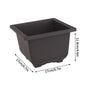 Rectangular Square Flowerpots Imitation Purple Clay Succulent Plants Pots Oval Pots Outdoor Garden Landscape Bonsai Pot Trays