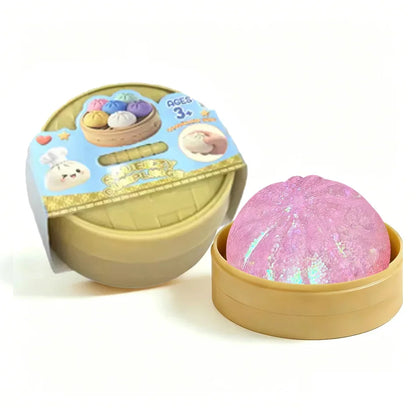 Glitter dumpling squishies Glitter Dumpling Squishy with Box Dumplings Sensory Dumpling Pressure Toy for Stress Relief