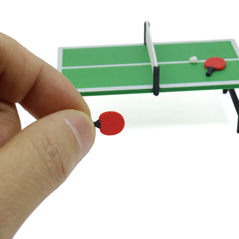 1:12 Miniature Table Tennis Racket Model Table Tennis Table Decor Accessories