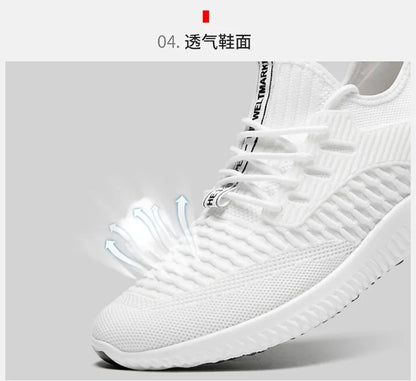 Men Breathable Height Increase Shoes  Lightweight Sneakers Invisible Height Increase Shoes 8cm Breathable Mesh Sneakers10cm