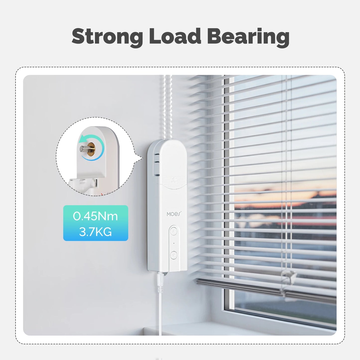 MOES Tuya WiFi Smart Shade Roller Blinds Motor Driver Electric Curtains Automation Pull Cord Chain String With Alexa Google Home