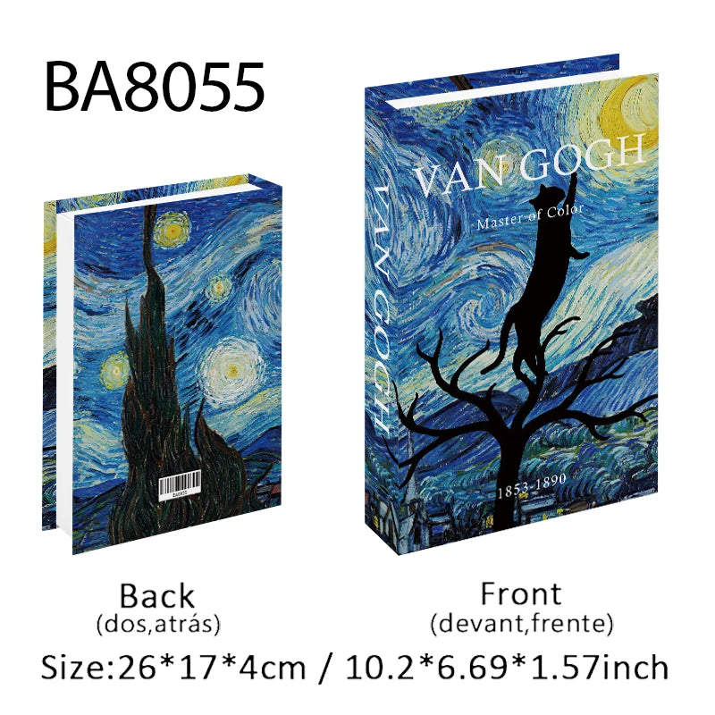 Open Luxury Fake Book Storage Box Home Decor Fashion Paris Decorative Books Interior Decoration Coffee Table Bedroom Ornaments