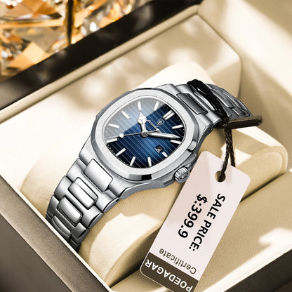 POEDAGAR Luxury Woman’s Quartz Watch Date Waterproof Luminous Ladies Wristwatch Stainless Steel Fashion Watches For Women casual