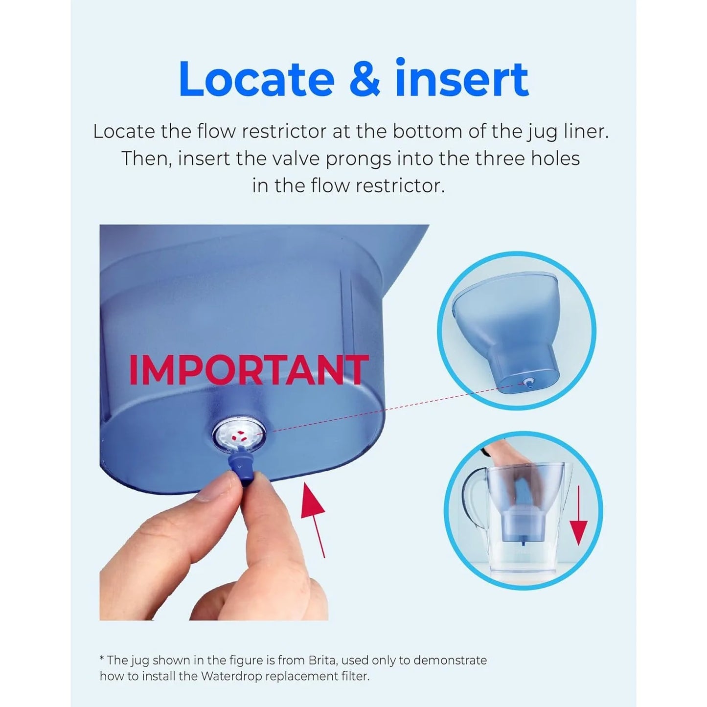 Water Filter Cartridges, Replacement for Brita Maxtra+ Pitcher, Brita Universal Filter Cartridge, NSF Certified