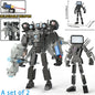 Moc Skibidi Toilet Figures Model Blocks Titan Cameraman Speakerman Construction Toys Party Halloween Decoration Boys Gifts