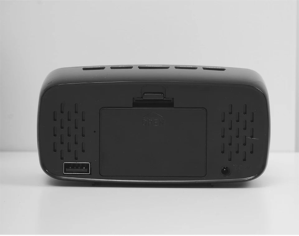 Super Loud Vibrating Alarm Clock LED Table Clock with Brightness Adjustment Desktop Clock for Heavy Sleeper Deaf Hard of Hearing